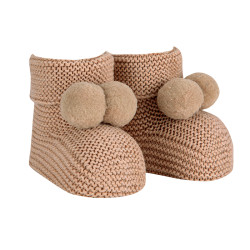 Garter stitch baby booties...