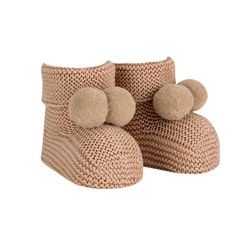 Babbucce punto legaccio con pompon TORRONE