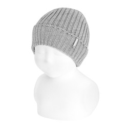 Gorro canalé para bebé...