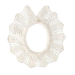 Link stitch openwork collar...