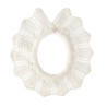 Link stitch openwork collar CREAM