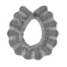 Link stitch openwork collar LIGHT GREY