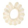 Link stitch openwork collar BEIGE