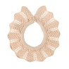 Link stitch openwork collar LINEN