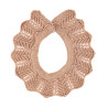 Link stitch openwork collar NOUGAT