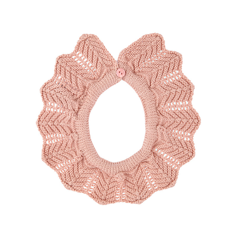 Scaldacollo a punto links traforato ROSA ANTICO