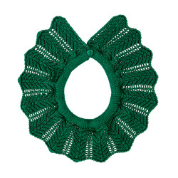 Link stitch openwork collar...
