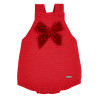 Tutina con fiocco velluto RED VELVET
