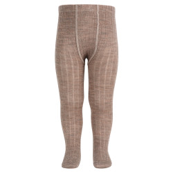 Collants a coste in lana...
