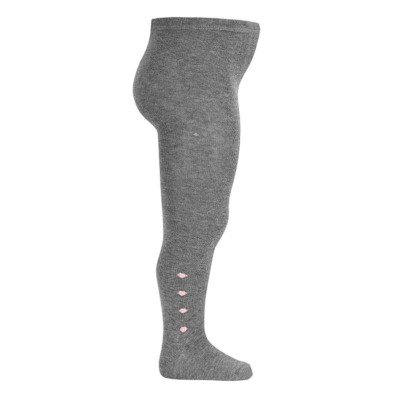 Collants avec pompons GRIS CLAIR