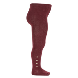 Side bobble tights GARNET