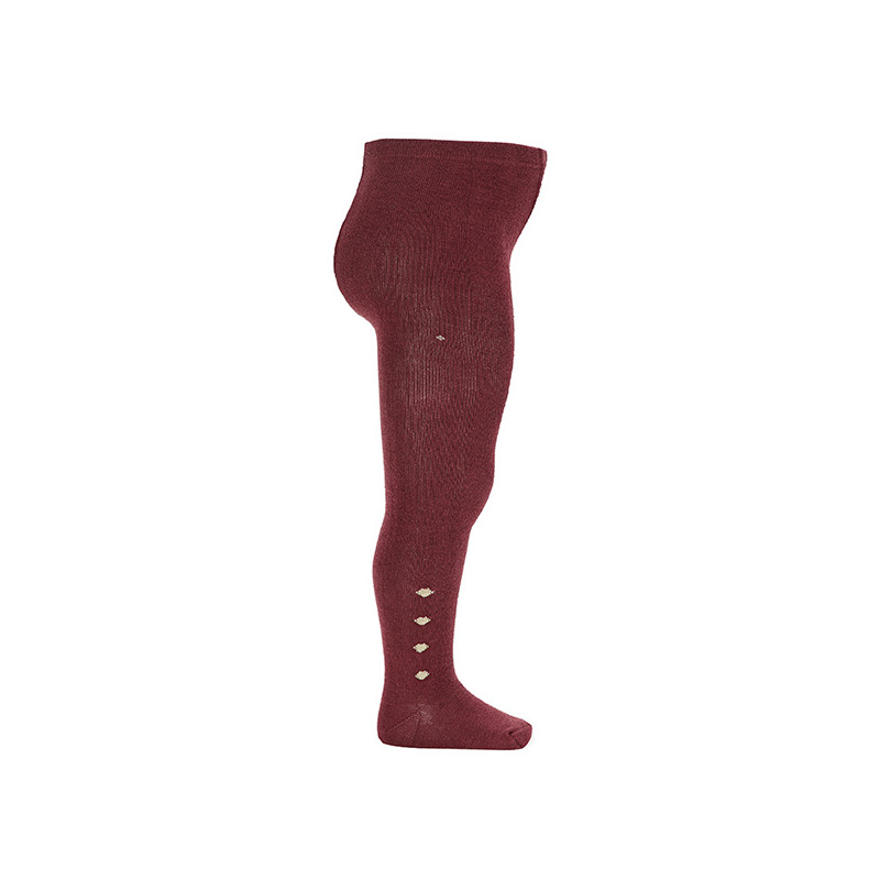 Collants avec pompons GRENAT