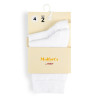 Pack 2 parells mitjons curts llisos cotó-lycra BLANC