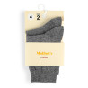 Pack 2 parells mitjons curts llisos cotó-lycra GRIS CLAR