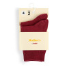 Pack 2 paia calzini corti cotone-lycra rasata