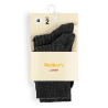 Pack 2 paia calzini corti cotone-lycra acoste ANTRACITE