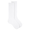 Pack 2 parells mitjons alts canalé cotó-lycra BLANC