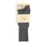 Pack 2 parells mitjons alts canalé cotó-lycra GRIS CLAR