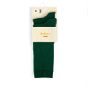 Pack 2 parells mitjons alts llisos cotó-lycra VERD AMPOLLA