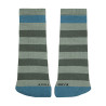 Chaussettes barefoot rayées avec point en éponge VERT LICHEN