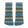 Chaussettes barefoot rayées avec point en éponge VERT LICHEN
