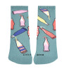 Chaussettes courtes barefoot soda aux fruits BLEU PIERRE