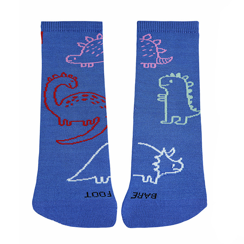 Chaussettes courtes barefoot dinosaures NAUTIQUE