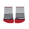 Barefoot - irregular stripe fancy shortsocks NAVY BLUE