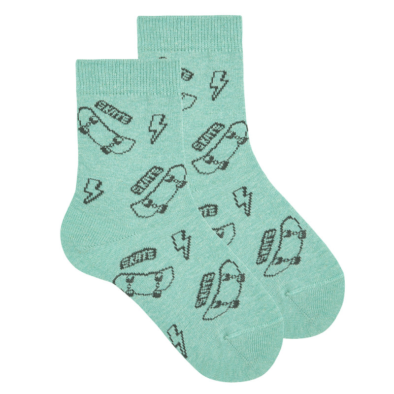 Calze corte skate in cotone riciclato