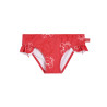 Slip mare bambina upf50 crab family a balze ROSSO