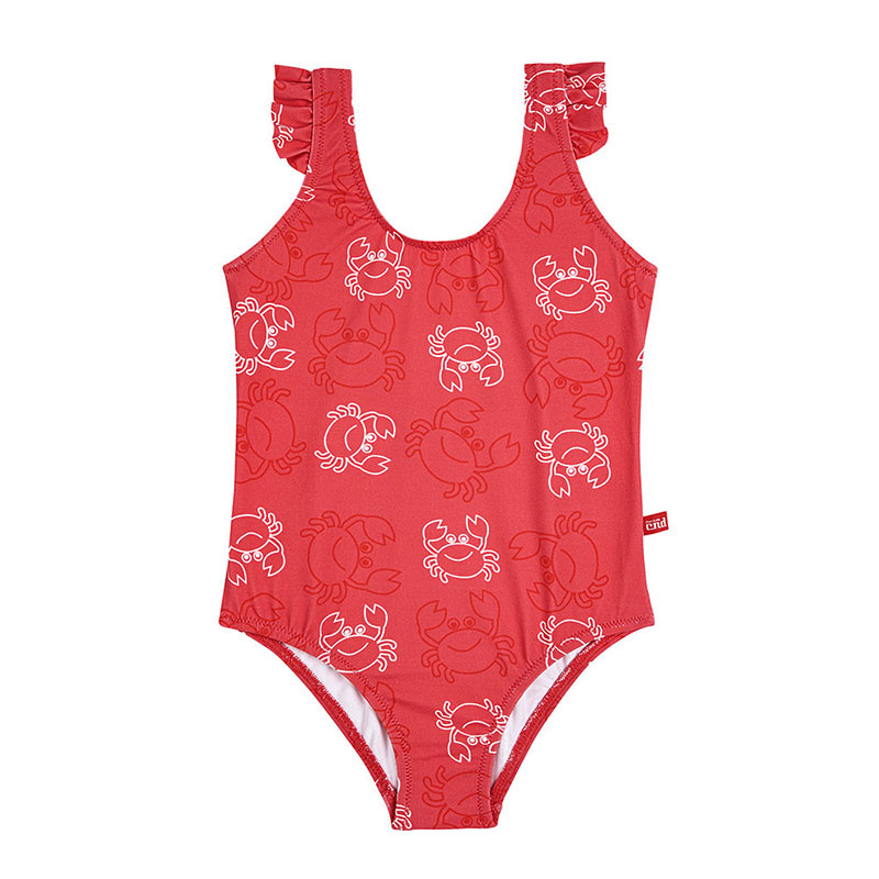 Costume bgano upf50 crab family a balze ROSSO