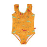 Costume da bagno upf50 dinos scollo a balze PESCA