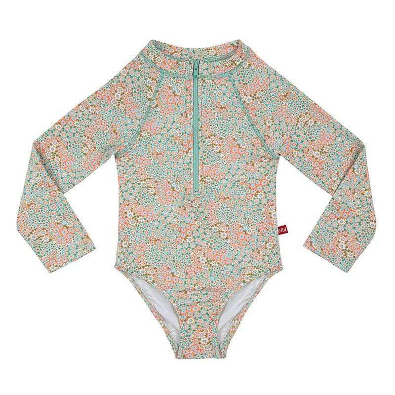 Costume bagno upf50 flower power manichelunghe PEONIA