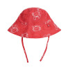 Cappello da sole ecowave upf50 crab family ROSSO