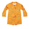 Dino upf50 long sleeve swim dungarees PEACH