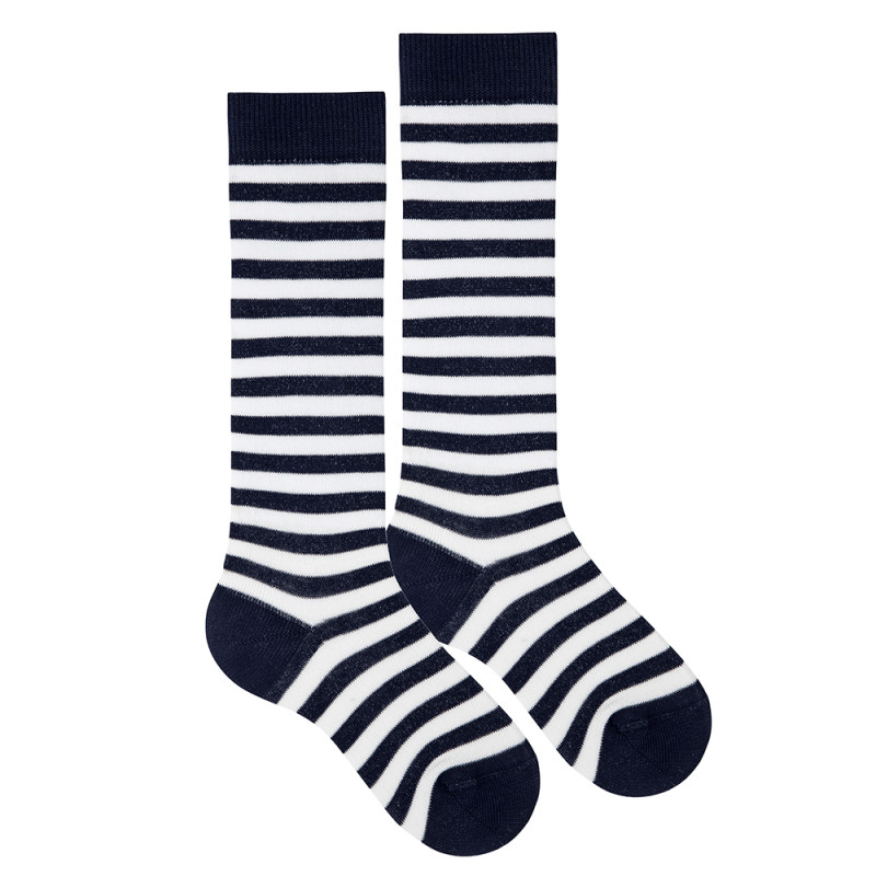 Chaussettes hautes à rayures kodak