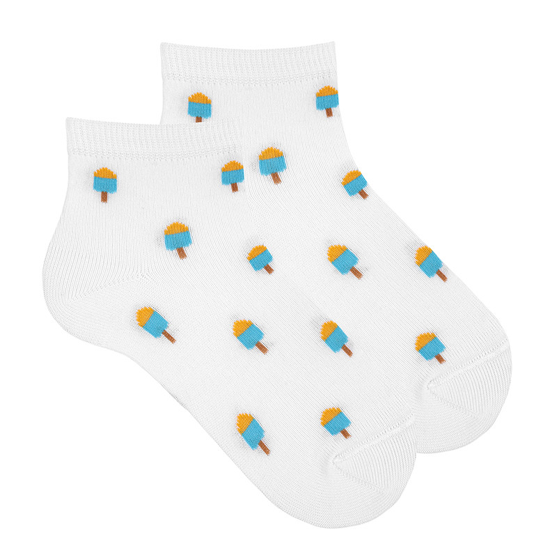Socquettes fantaisie glaces