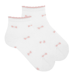 Bow fancy ankle socks
