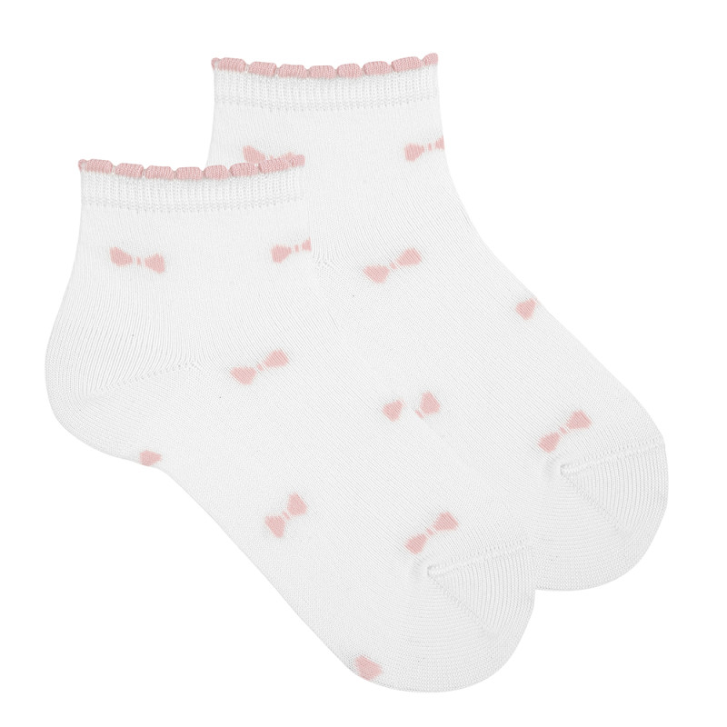 Socquettes fantaisie avec nouds