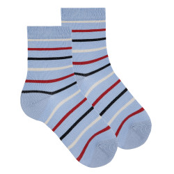Chaussettes courtes rayées