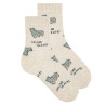 Inline skate recycled coton short socks