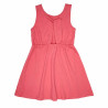 Fancy back sleeveless dress CORAL