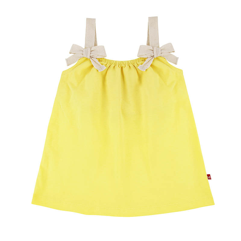 Vestit nadó de tirants i amb llaç de cinta espiga LIMONCELLO