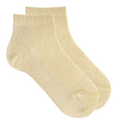 Rib ankle socks with...