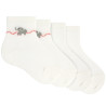 Pack: 1 pair plain short socks + 1 pairelephant