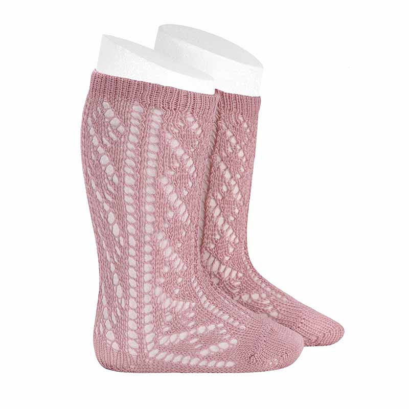 Mitjons alts calats perlé extrafí ROSA MAQUILLATGE