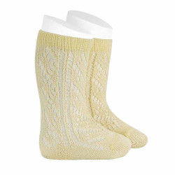 Chaussettes hautes ajourées...