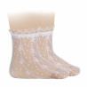 Souquet ceremonia blonda con puntilla