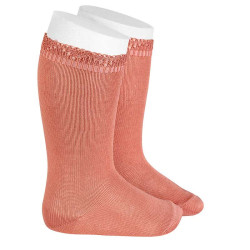 Calze lunghe in cotone con...