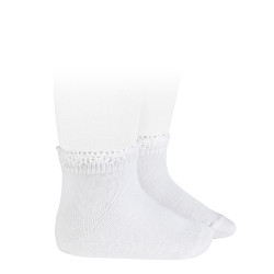 Cotton socks with openwork...
